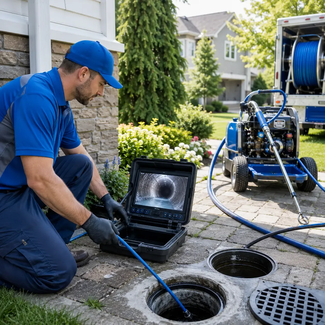 Outdoor drain cleaning professionals serving Bound Brook, NJ